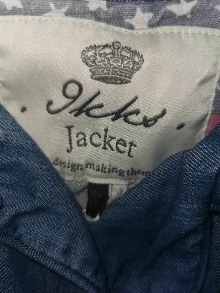 Veste en jean ikks 10 ans fille - photo numéro 2