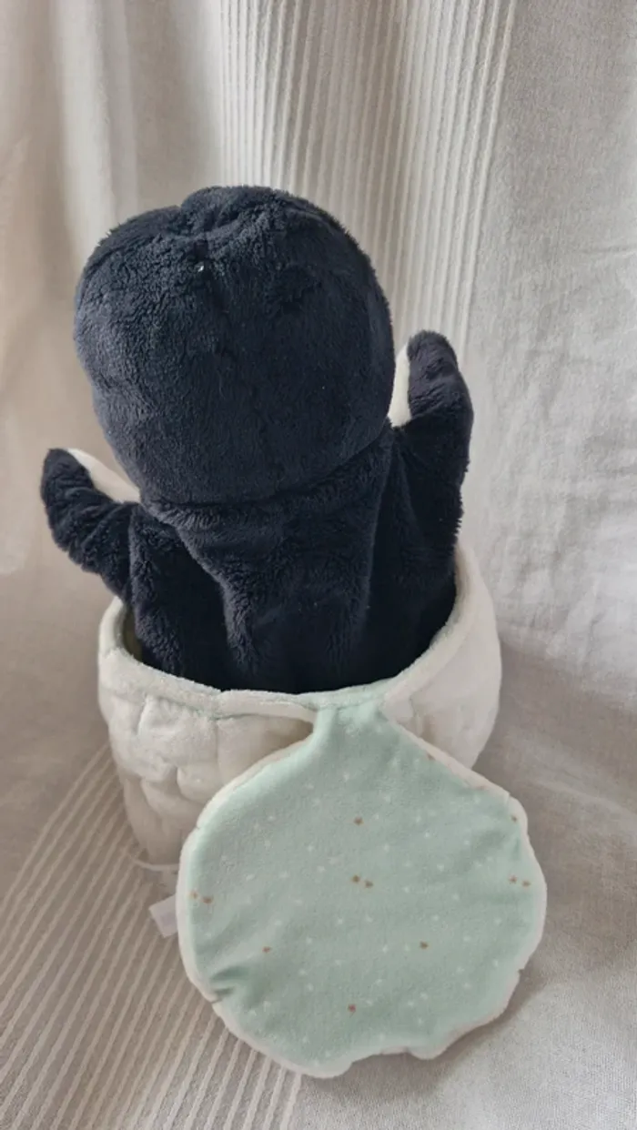 Doudou marionnette  cache cache Pingouin Kaloo - photo numéro 3