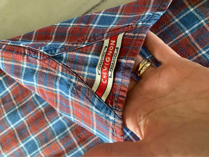 Chemise à carreaux Chevignon vintage homme taille XXL - photo numéro 11