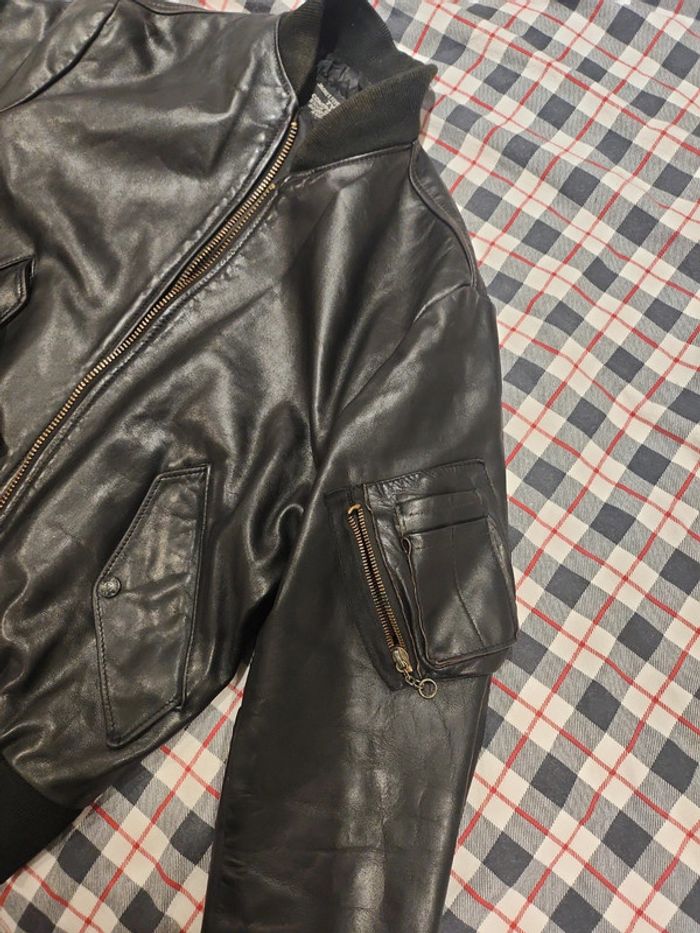 Blouson en cuir vintage schott - photo numéro 8