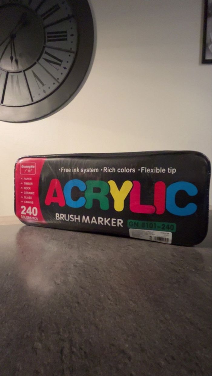 Feutres acrylique GuangNa 240 avec pochette - photo numéro 3