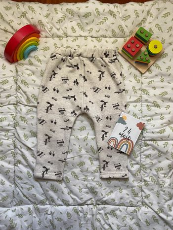 pantalon de jogging beige motifs 24 mois kiabi