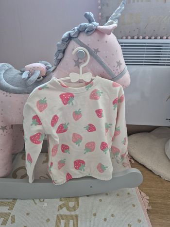Pull fraises la halle 36 mois 96cm