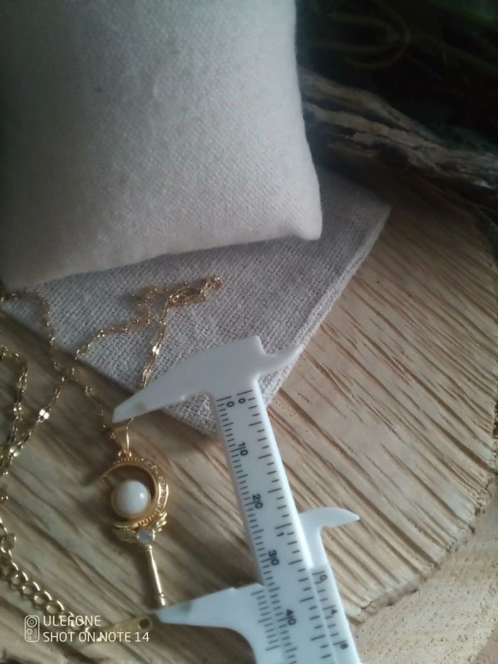 Collier astre de lune et pierre de lune naturelle - photo numéro 3