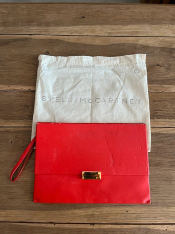 Pochette en cuir rouge Stella McCarteney