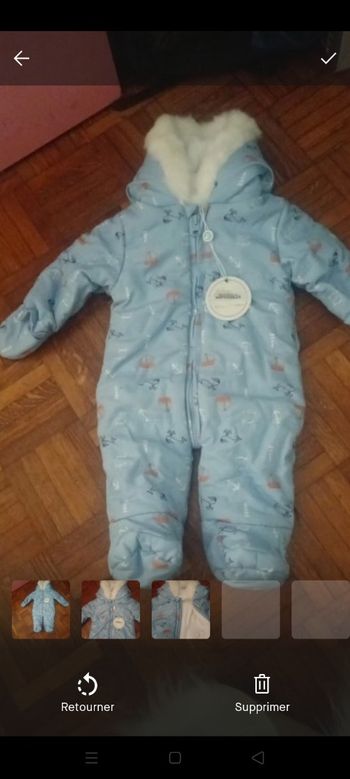 Lot 2 combinaisons neuf 1/3 mois