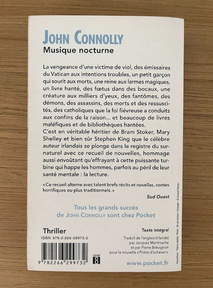 Livre - Musique nocturne - John Connolly - photo numéro 2