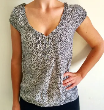 Blouse à pois