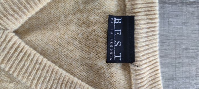 Pull homme La Redoute XL – 100 % laine – Jaune moutarde – Très bon état - photo numéro 6