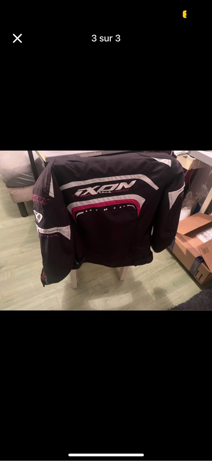 Manteau moto femme