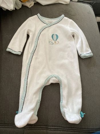 Pyjama Sauthon garçon montgolfière 3 mois