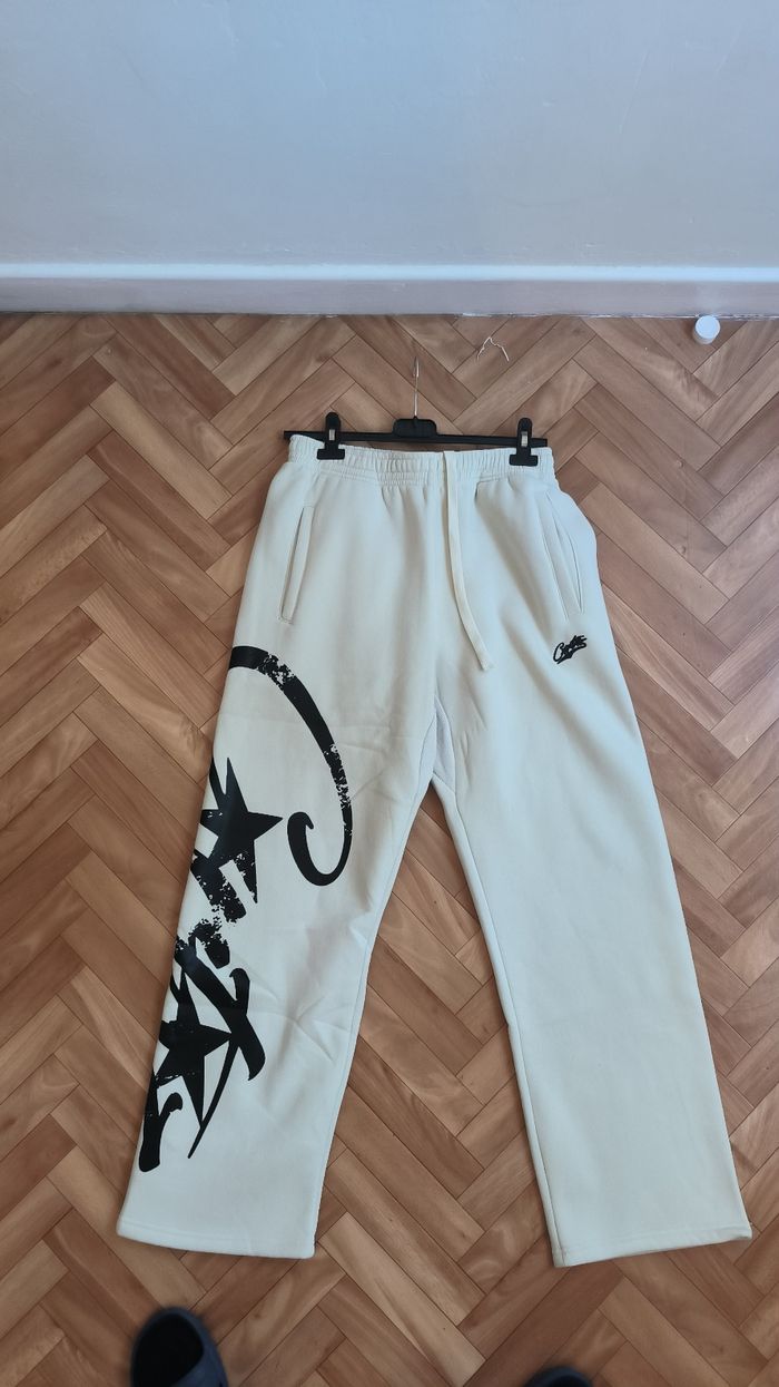 Jogging corteiz baggy couleur crème Taille S