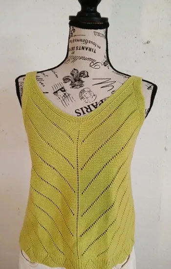 💚 Débardeur vert en tricot – Amisu – Taille M – Très bon état