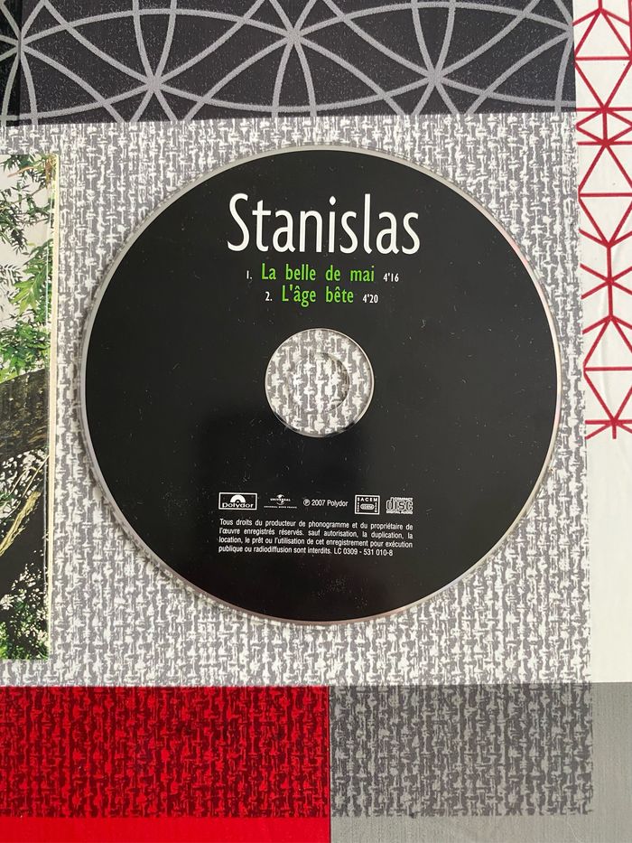 CD 2 titres Stanislas La belle de mai - photo numéro 5