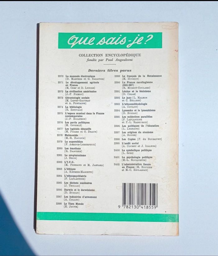 Livre La psychologie Expérimentale - photo numéro 2