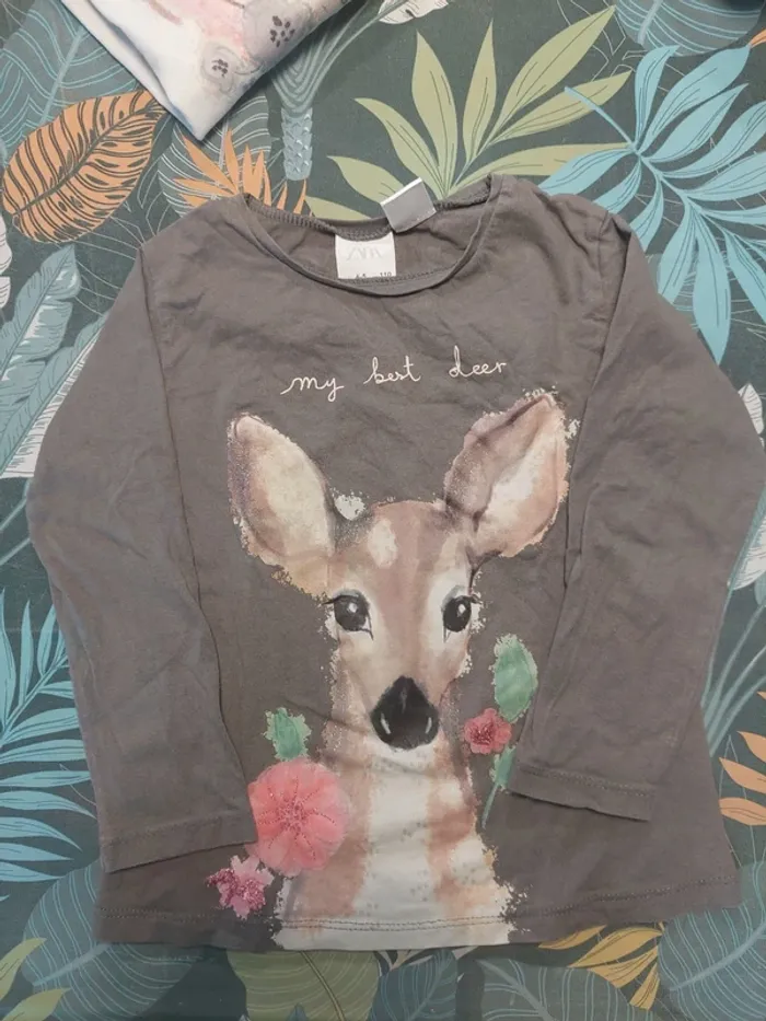 Lot de 2 t-shirts manches longues Zara - photo numéro 4