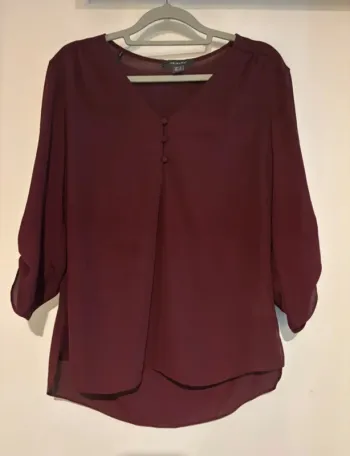 Blouse bordeaux fluide Primark taille 36