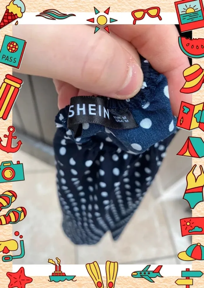 Mini robe caraco noeud au dos 38 Shein - photo numéro 4