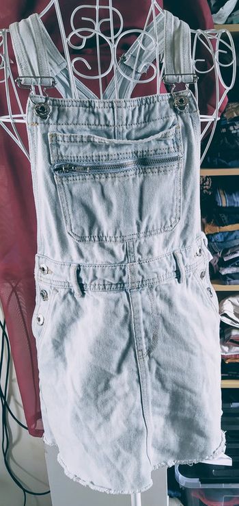 Robe salopette en jean clair Jennyfer