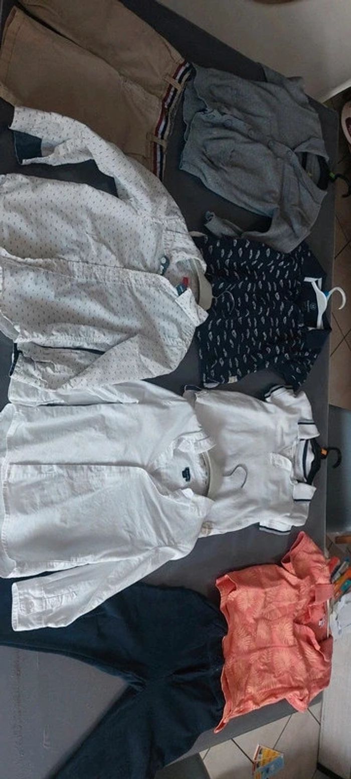 Lot cérémonie 5 ans short pantalon chemise polo