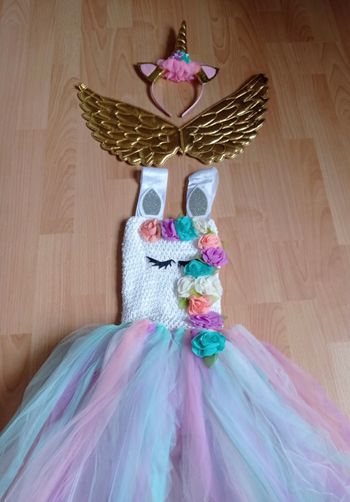 Déguisement licorne bustier blanc 4-5ans