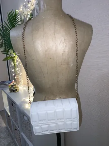 Joli petit sac rigide 20x15 cm femme avec chaînette