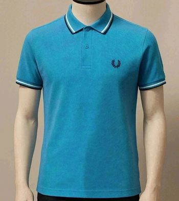 🌟 Polo Fred Perry bleu ciel - Taille XS