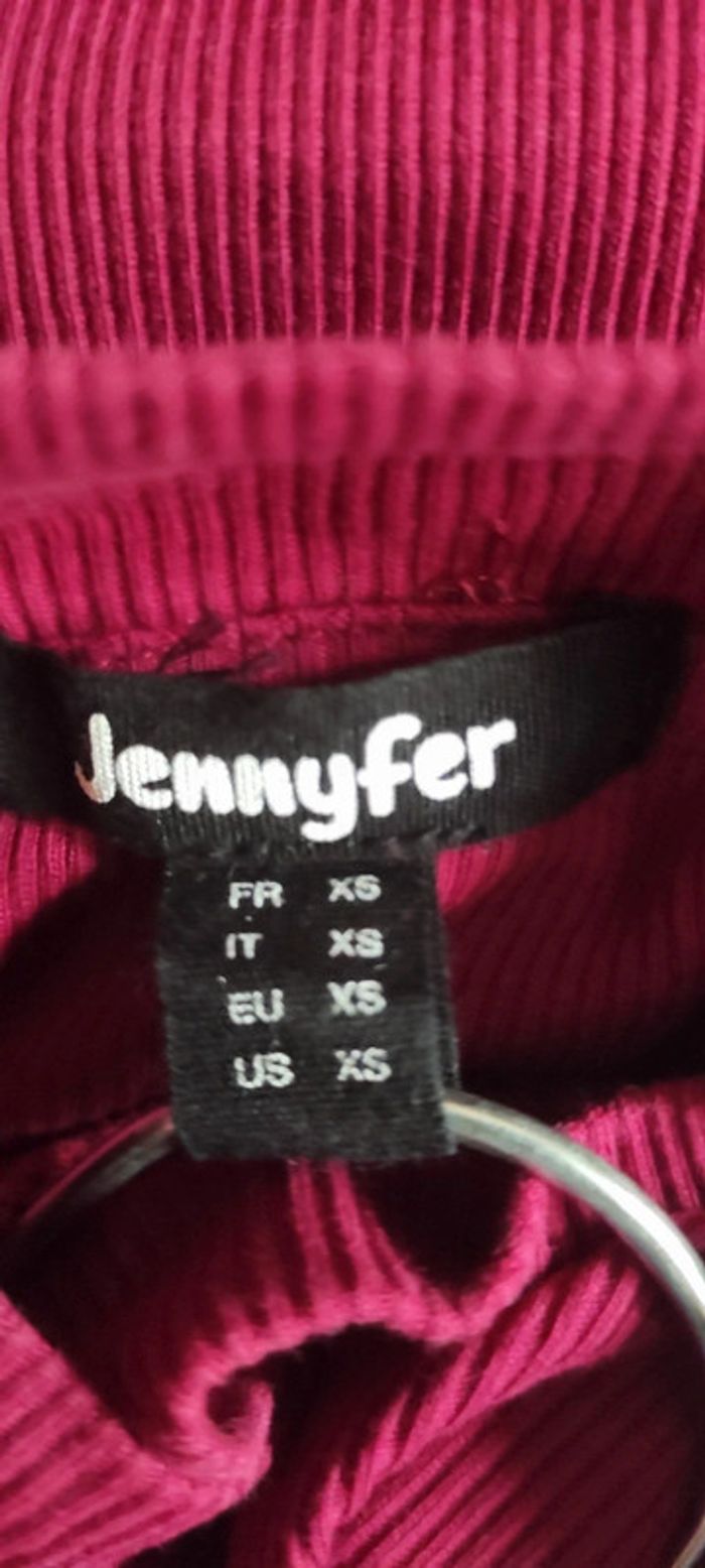 💐 tee shirt maille côtelé - Jennyfer - taille XS - Très bon état💐 - photo numéro 3