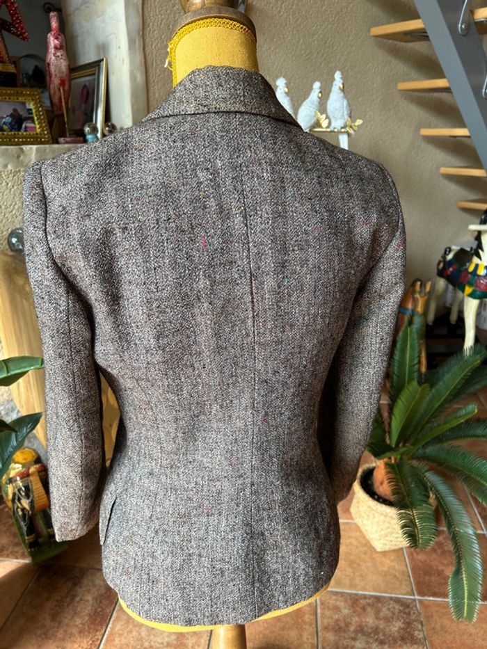 Kookai veste cintrée couleur marron mouchetée multicolores - photo numéro 8