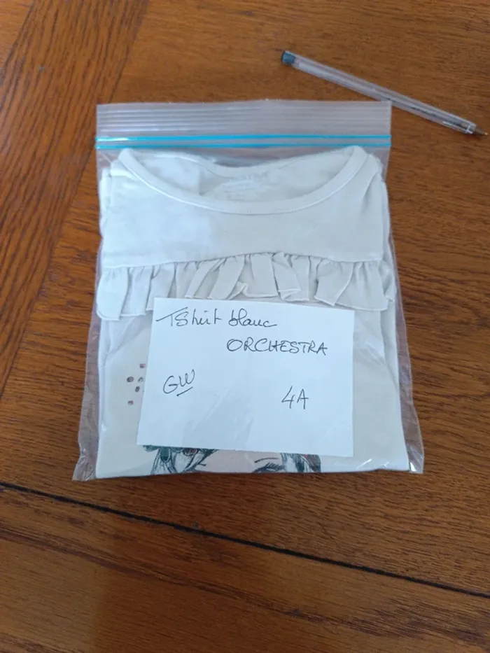 T-shirt blanc Orchestra 4A - photo numéro 5