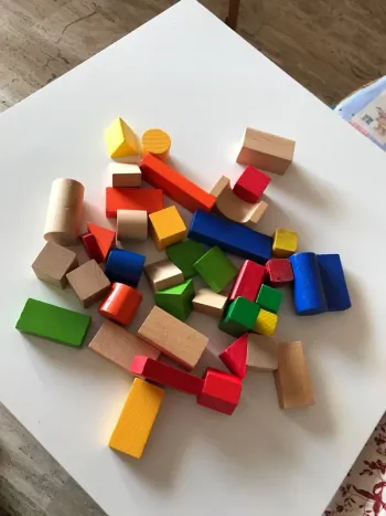 Lot de cube en bois