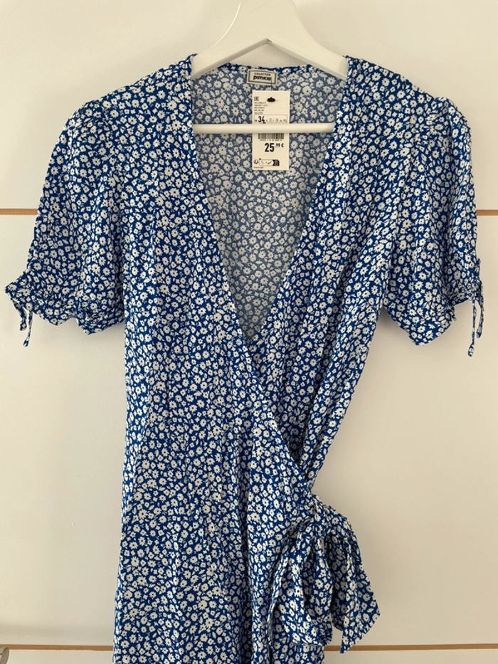 Robe bleue fleurie 34 Pimkie - photo numéro 3