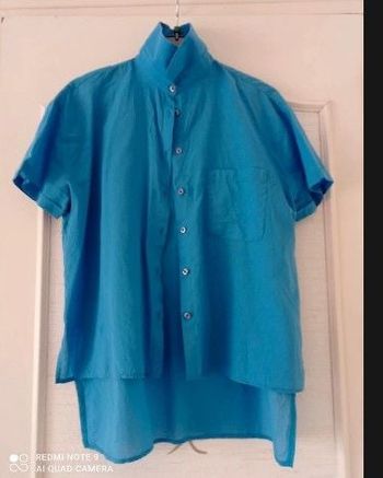 Chemise liquette bleue