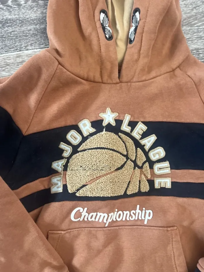 Pull à capuche basket sergent major 4 ans - photo numéro 2