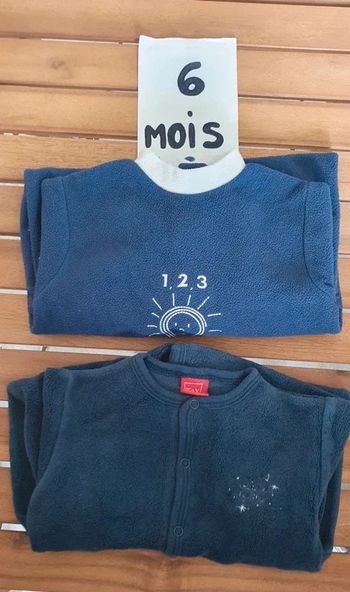 Lot de pyjamas polaire 6mois garçon