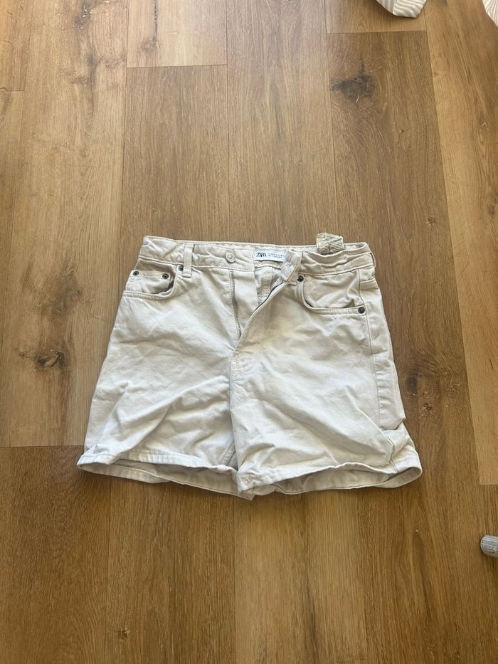 Short blanc cassé Zara - photo numéro 2