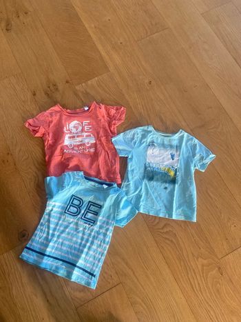 3 tee shorts okaidi 4 ans