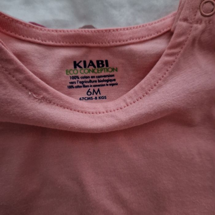 Lot 3 Tee-shirts fille, Taille 6/9 mois - photo numéro 3