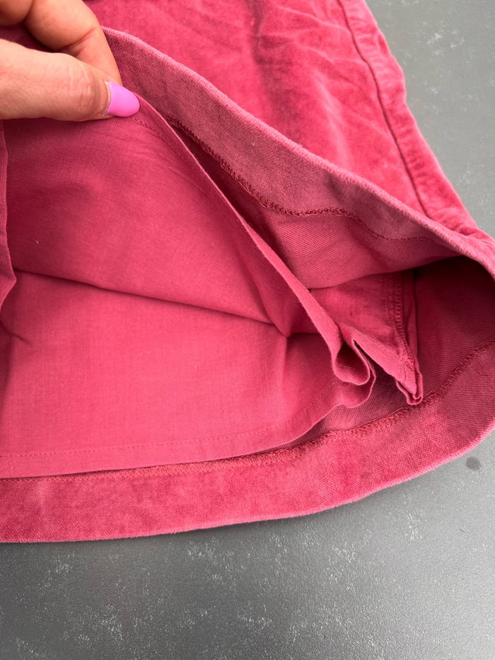 Robe manches courtes velours ras bordeaux - photo numéro 3