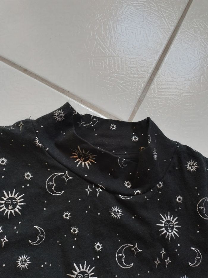 Robe fille noire motif lune Gémo - photo numéro 4