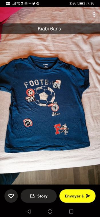 T-shirt foot ballon