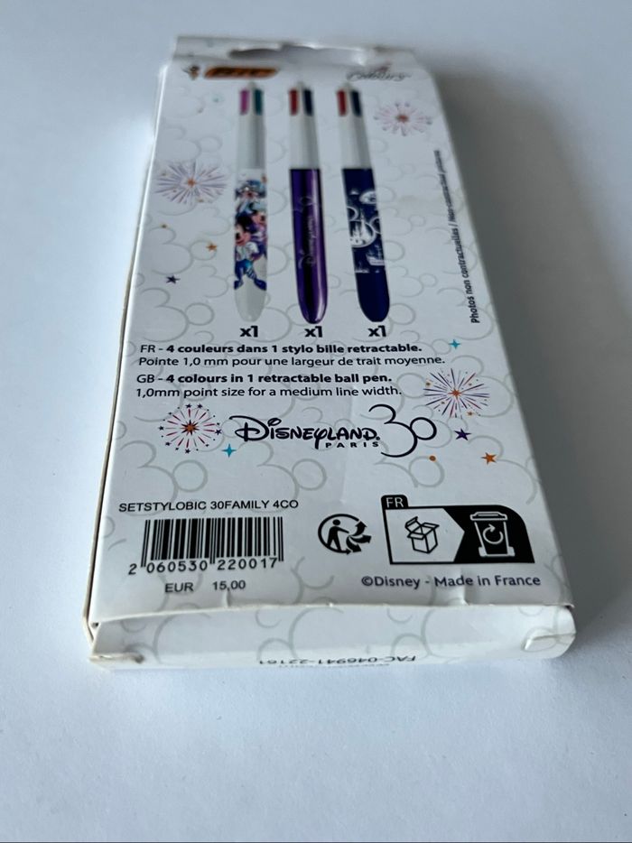 Set 3 crayons BIC Disneyland Paris 30e anniversaire - photo numéro 4