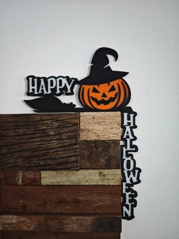 Décoration coin de porte happy halloween