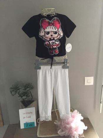 Ensemble fille 24 mois legging et t-shirt neuf avec étiquette