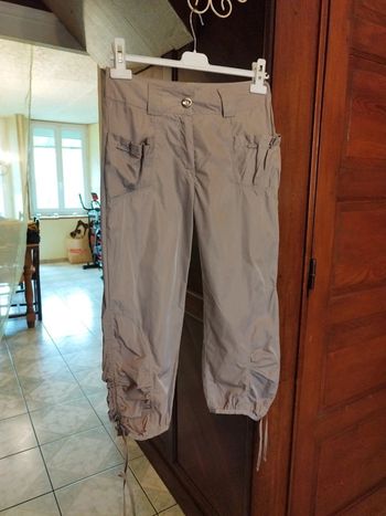 Pantacourt beige à poches vintage M/38 y2k