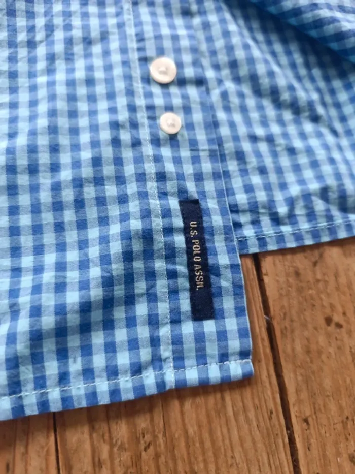 Chemise us polo assn. Manche courte bleu Xxl - photo numéro 6
