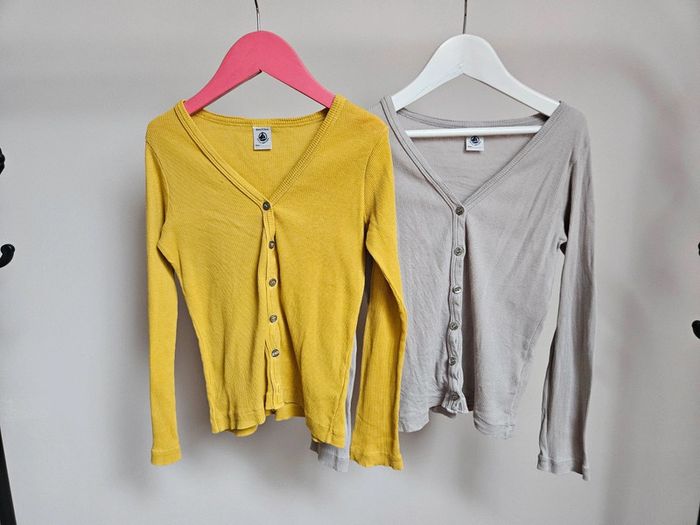 Lot de 2 gilets Petit Bâteau 8 ans