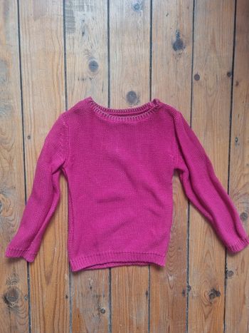 Pull laine rose 3 ans