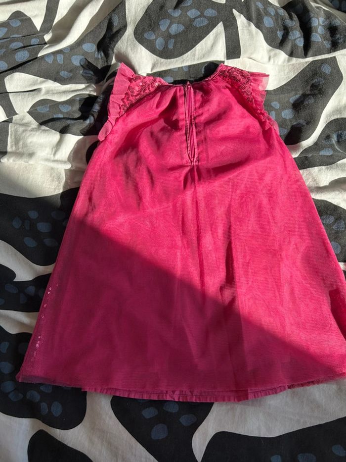 Robe rose à paillettes et tule rose in extenso 24 mois - photo numéro 3