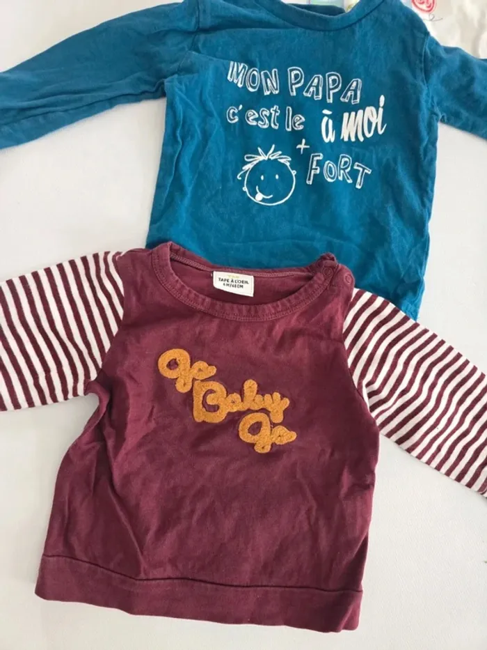 Lot de 3 tee shirts manches longues - photo numéro 2